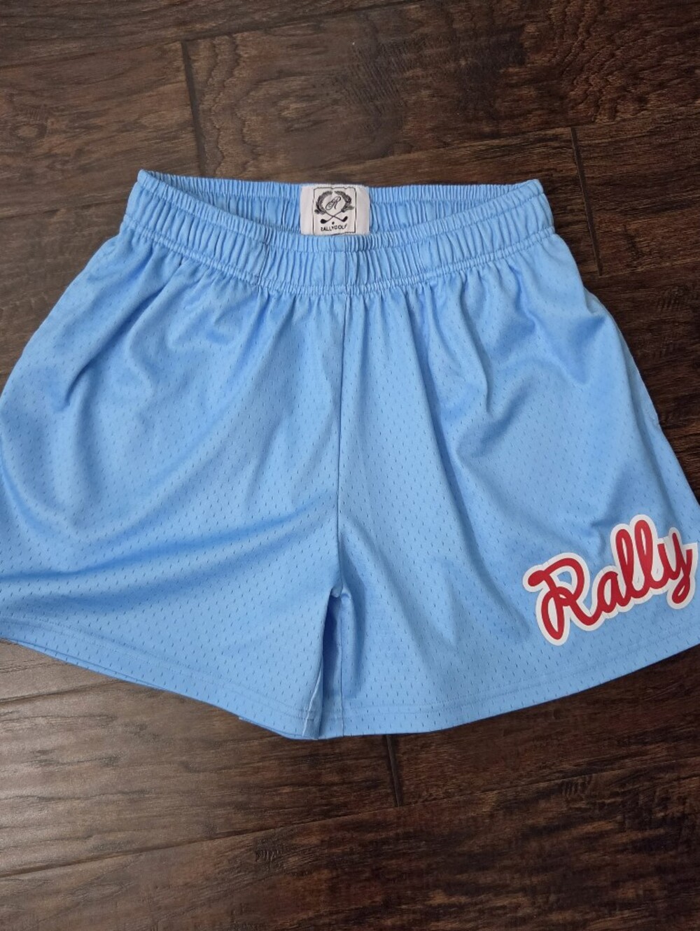 Rally Golf Baby Blue Mesh Shorts - Size Small